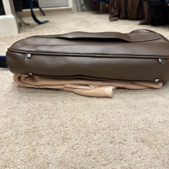 Furla Brown Leather soft side brief case/tote, Unisex - Picture 16 of 16